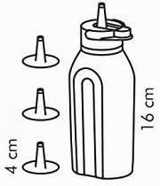 Tescoma Dosierflasche PRESTO 250 ml, 4 Tüllen 11.6 x 5.9 x 23 cm, 11.6 x 5.9 x 23 cm