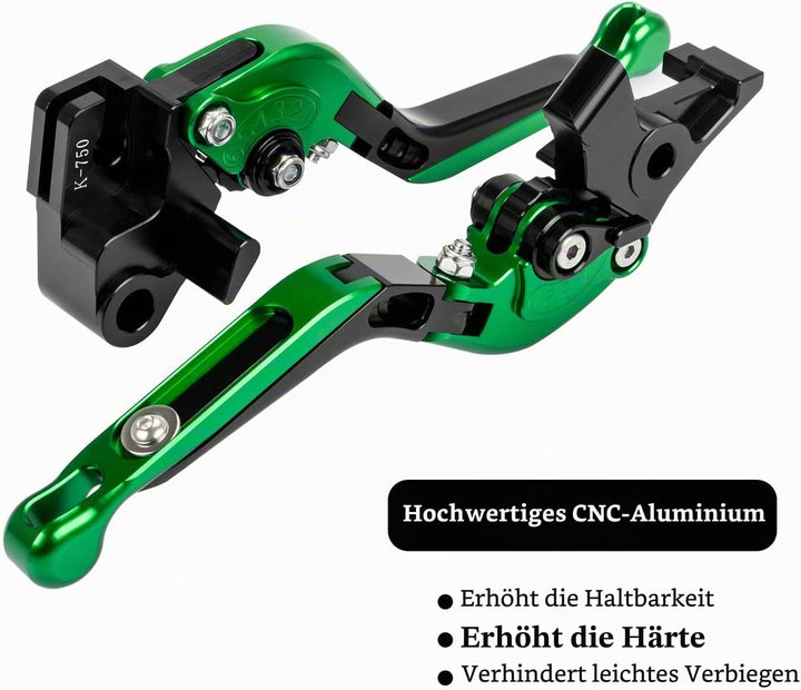 psler Motorrad Bremshebel Kupplungshebel, 1 Paar Hebel Länge 185 mm / 7,28 Zoll Kupplungs und Bremsm