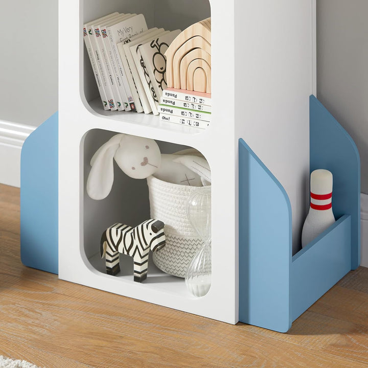 SoBuy KMB87-W Kinderregal Bücherregal Kinderzimmer Regal Aufbewahrungsregal für Kinder Kinderzimmer