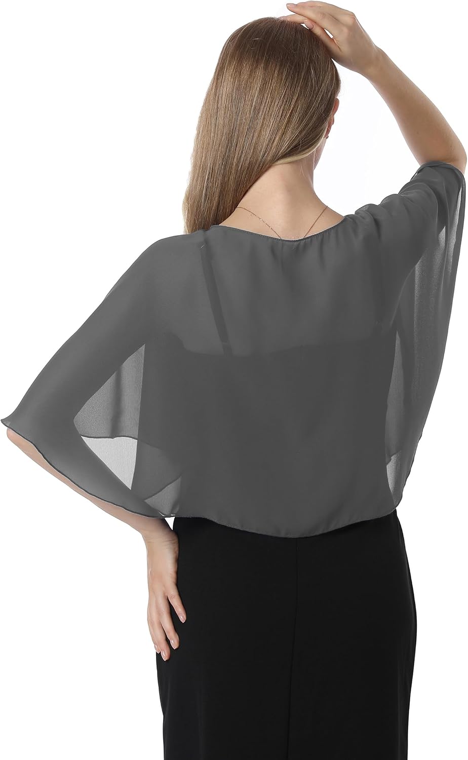 Chiffon Capelet Soft capes Shawls and Wraps for Evening Dress Wedding Cape 1920s shawl accessories f