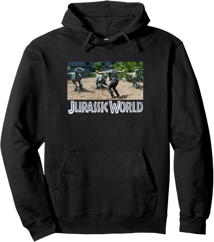 Jurassic World Owen Grady Velociraptor Trainer In The Cage Pullover Hoodie