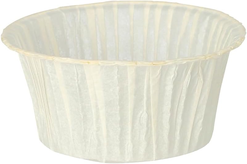 Papstar 1 Karton = 10x20 Muffins-Backförmchen Ø 5 cm · 3,5 cm weiss 18781