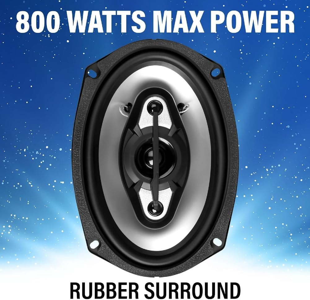 Set FÜR BOSS Audio Systems NX694 2 Koaxiallautsprecher 6 x 9 4-Wege, 15,2 x 22,9 cm, 400 Watt rms, 8