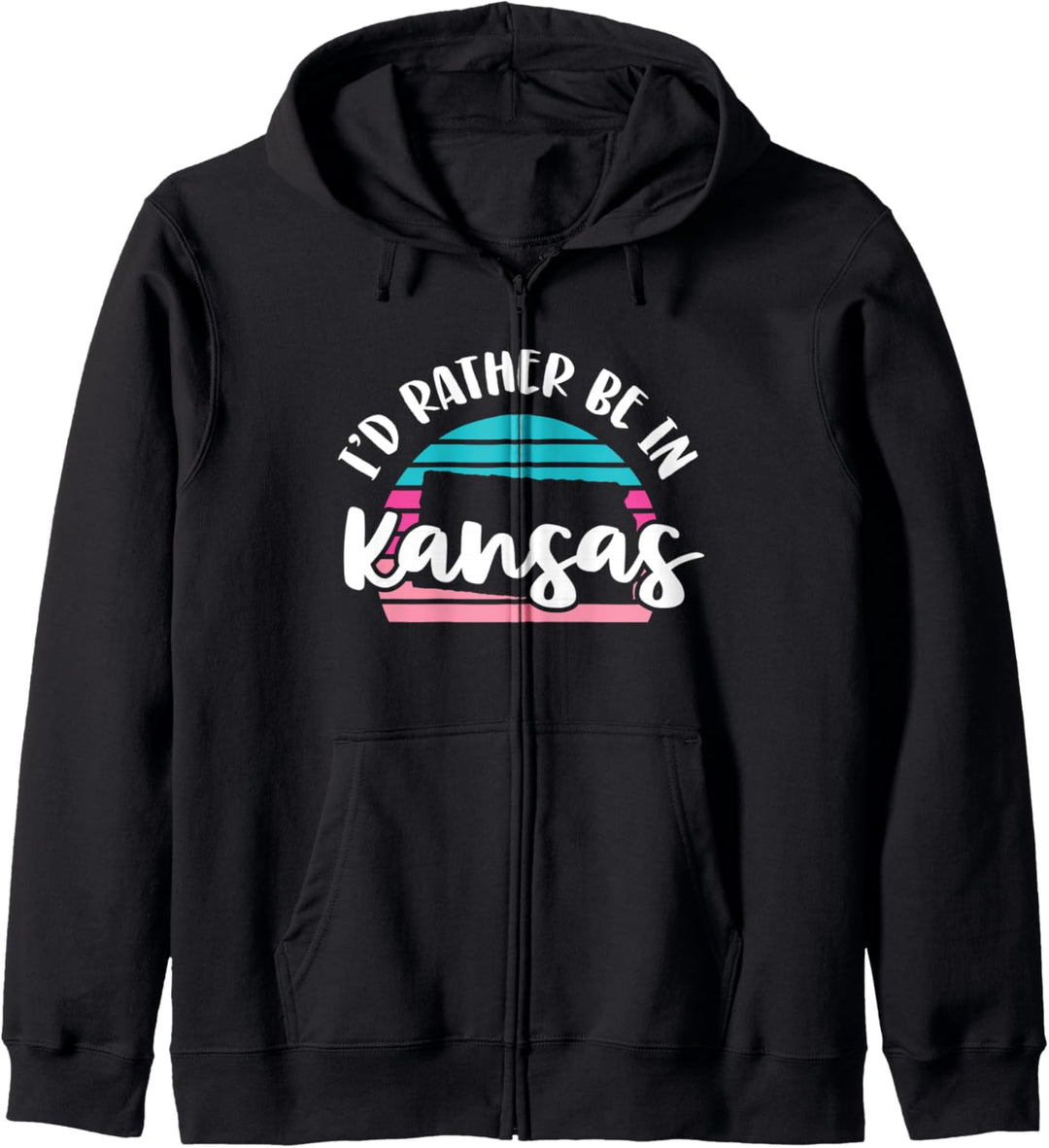 I'd Rather Be In Kansas Kapuzenjacke