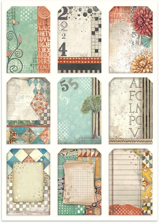 Stamperia - Junk Journal Stickers, Cut-Outs, and Backgrounds for Scrapbooks, Albums, Card Making, Bu