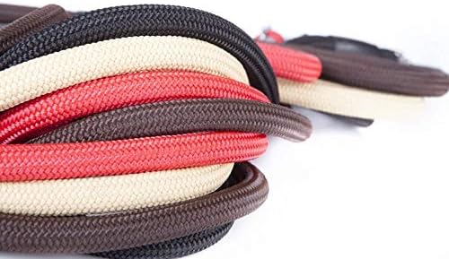 Dingo Retrieverleine mit Zugstopp Hundeleine aus Seil,Snake'' und aufstellbarem Halsband Trainingsle
