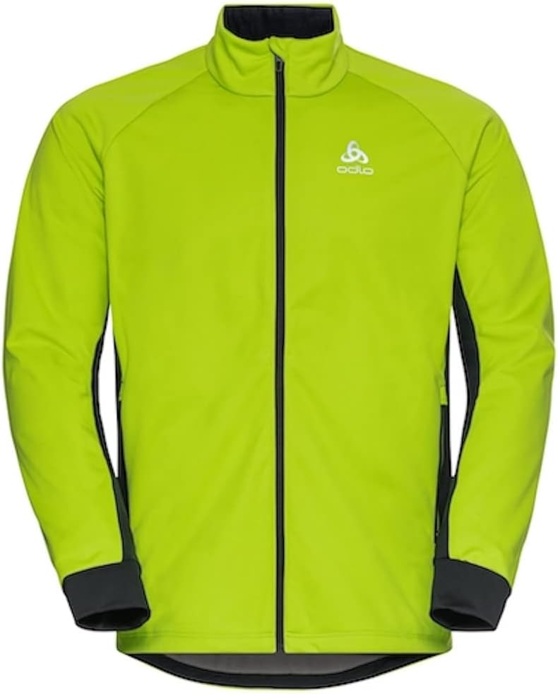 Odlo Herren Brensholmen_612662 Langlauf Jacke (1er Pack) S lime green - black, S lime green - black