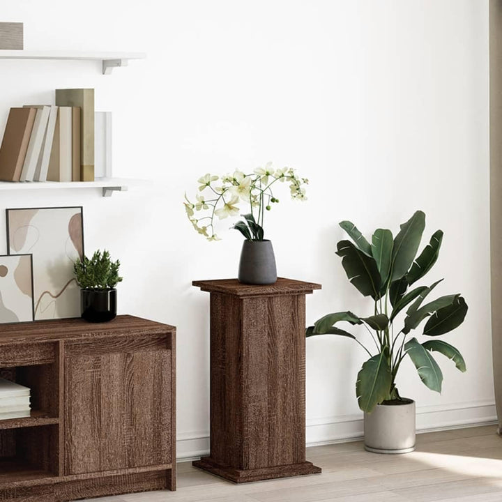 vidaXL Postament, Blumenständer mit Stauraum, Dekosäule Dekosockel für Wohnzimmer, Blumensäule Podes