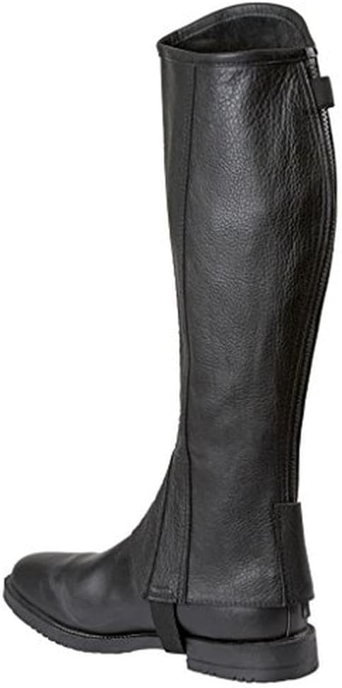 Covalliero Minichaps Elasto Leder Elastikeinsatz S Schwarz, S Schwarz