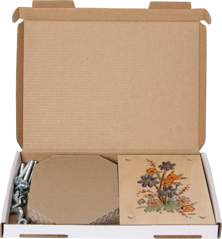 Bartl 111370 Blumenpresse aus Holz 15 cm x 10 cm bunt Top Qualität. Made in Germany. 15x10cm, 15x10c
