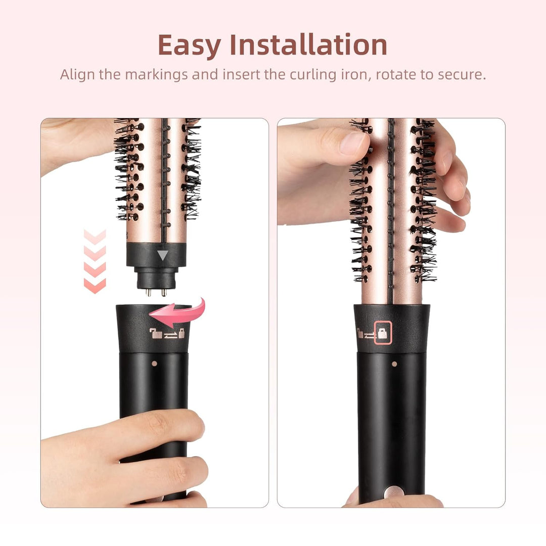 Carehabi Lockenstab 5 in 1 Set, 9-32mm Lockenstab mit Verschiedenen Aufsätzen für Grosse und Kleine