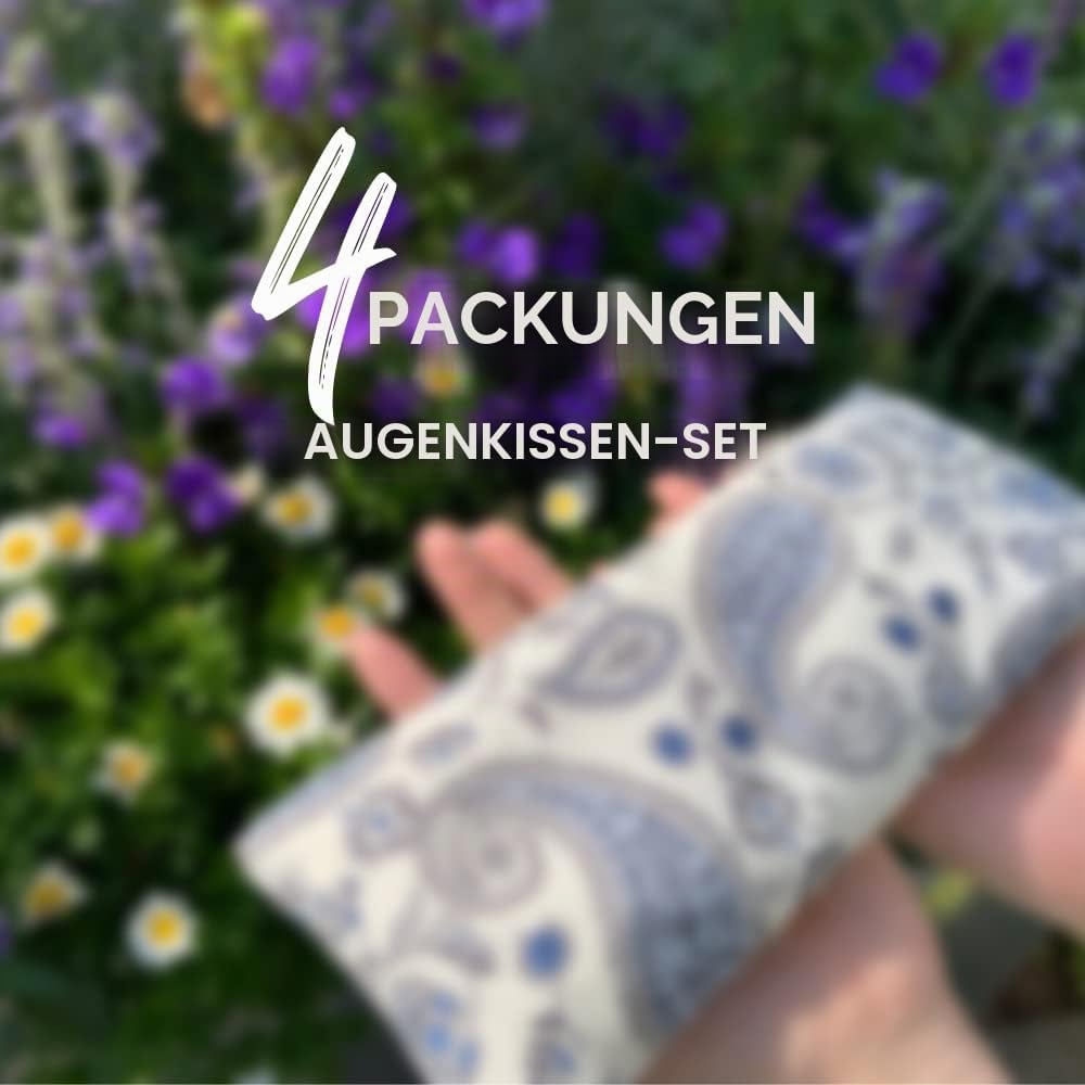 Hihealer 2er / 4er-Pack Augenmaske Gewichts-Augenmaske mit Lavendel-Aromatherapie für Schlaf, Yoga,