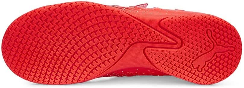 PUMA Unisex Kinder Ultra Play It V Jr Fussballschuh 37.5 EU Fiery Coral Fizzy Light Puma Black, 37.5