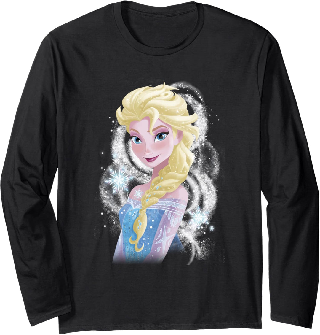 Disney Frozen Elsa Snowflake Swirls Langarmshirt