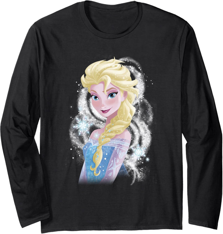 Disney Frozen Elsa Snowflake Swirls Langarmshirt