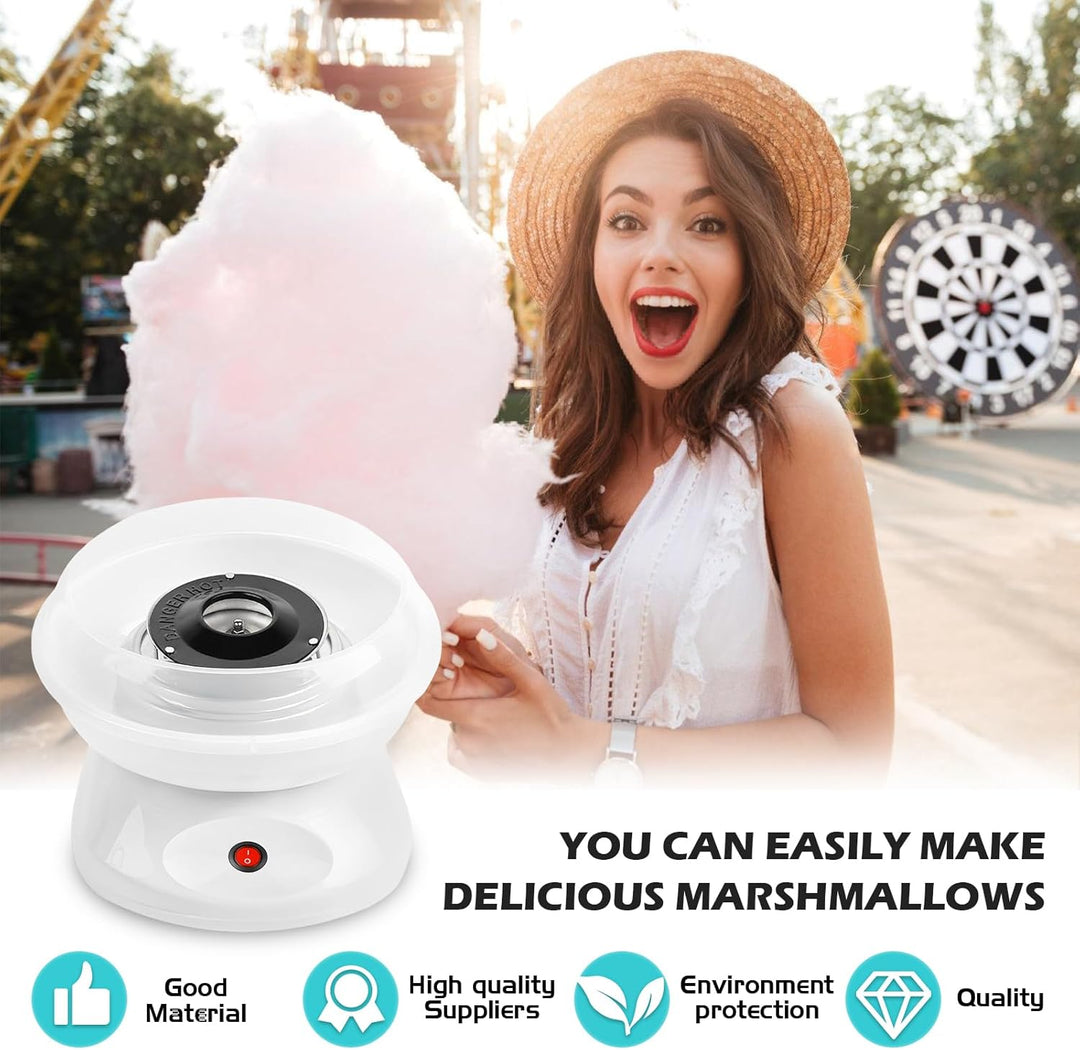 Zuckerwattemaschine, Retro Cotton Candy Machine 450W für Zuhause, Zuckerwatte Maschine mit Zubehör u