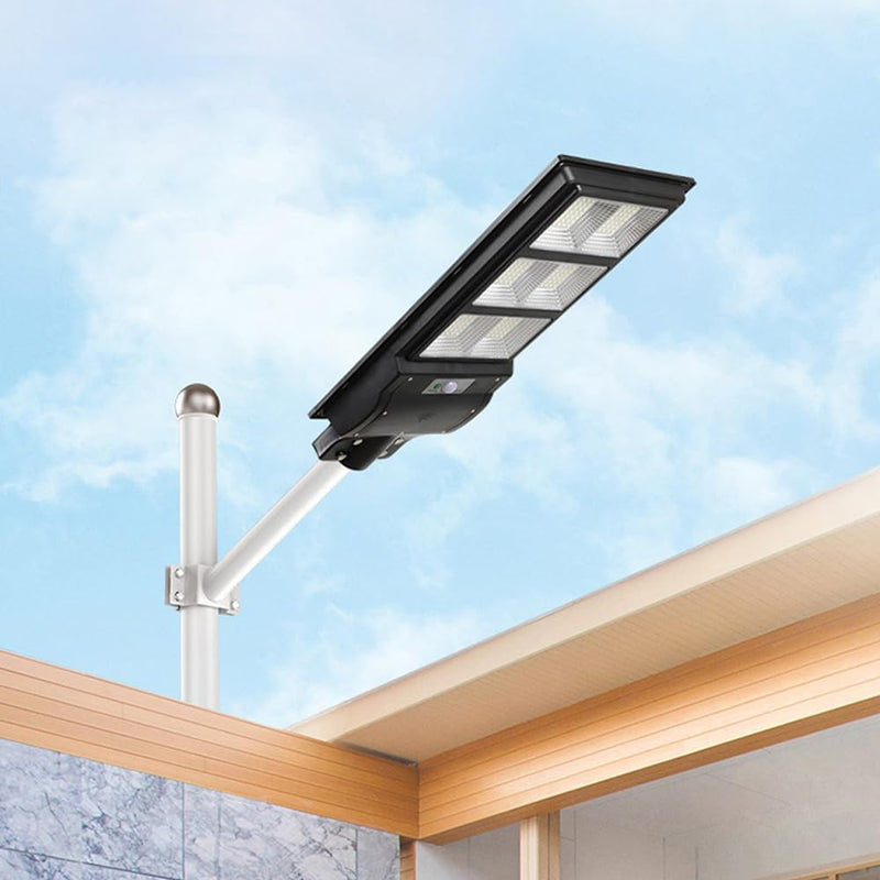 Retoo Wasserdichtes Solar Strassenlampe mit Motion Sensor, 6000K Weiss LED Strassenlaterne mit Fernb