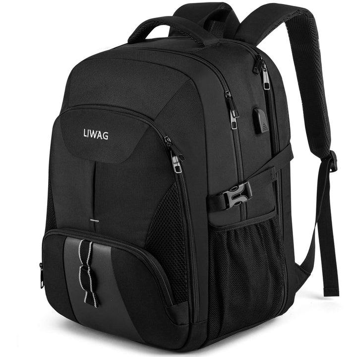 18.4 Zoll Laptop Rucksack Herren 55L,Extra Gross Wasserdichte Arbeit ,Anti Diebstahl Business Reisen