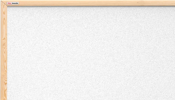 ALLboards Weiss Pinnwand mit Holz Rahmen 90x60cm Korktafel Korkwand Pinnwand Kork Farbiger Kork 90x6