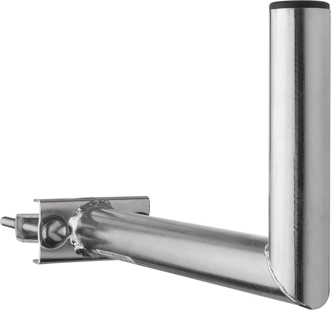 EMOS Halterung für SAT, TV- und WiFi-Antennen, 15 cm Höhe, 35 cm Abstand von der Grundlage, Masten-H