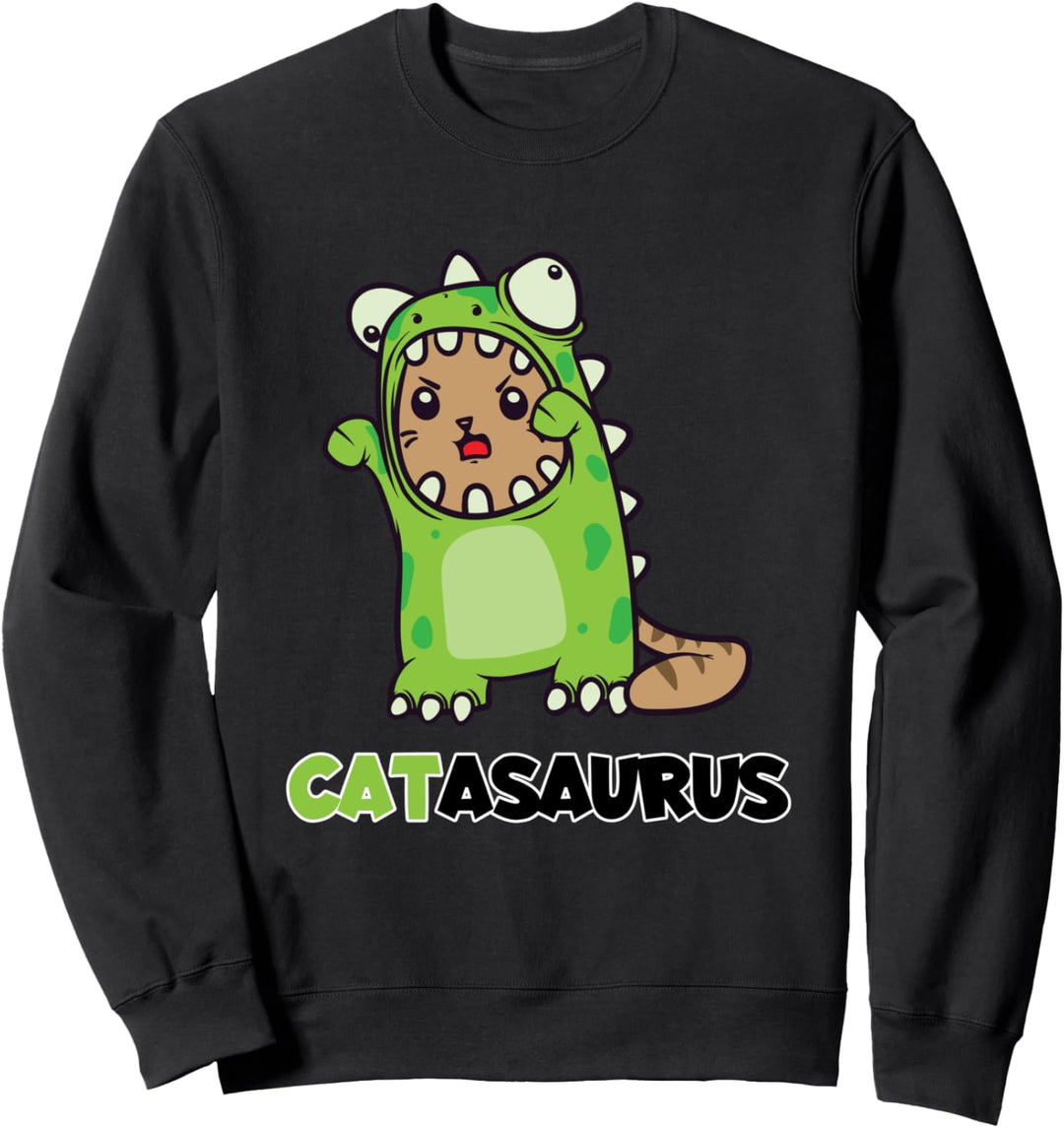 Lustiges Catasaurus Katze Dino Kostüm Dinosaurier Geschenk Sweatshirt