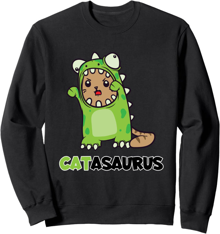 Lustiges Catasaurus Katze Dino Kostüm Dinosaurier Geschenk Sweatshirt