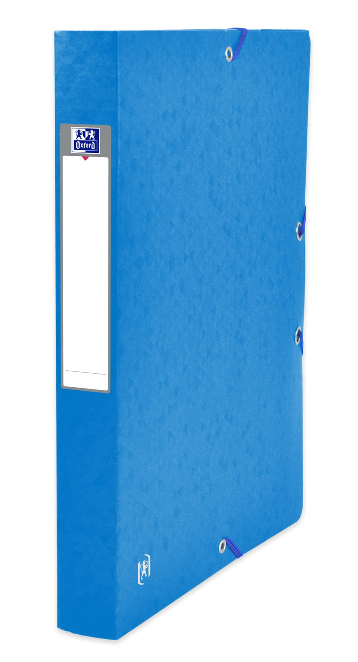 Oxford SammelboxA4, aus Karton, 4 cm Rückenbreite, blau, 9 Stück 4 cm Rückenbreite blau, 4 cm Rücken