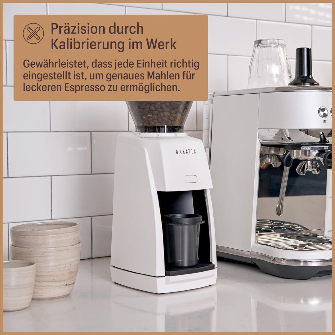 Baratza - Encore ESP 230V Kaffeemühle - Elektrische Kaffeemühle mit Mahlwerk, Weiss, Weiss
