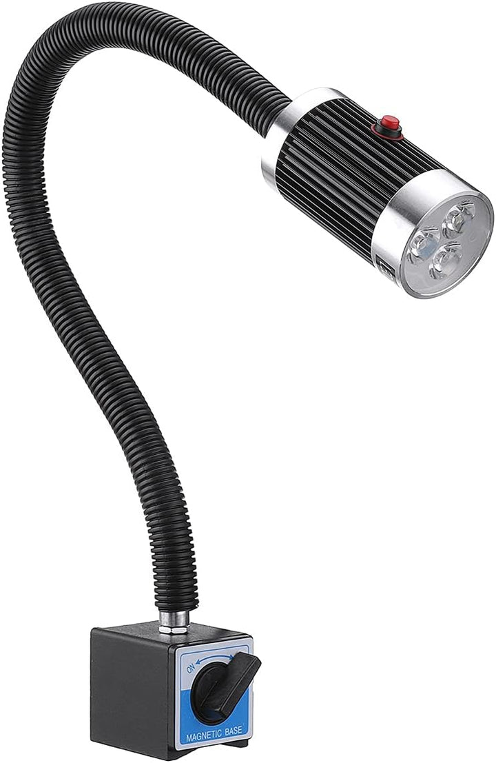Maschinenlampe mit Magnetfuss,Magnetische LED Drehmaschine Lampe 9W Flexibel Wasserdicht Arm Licht m