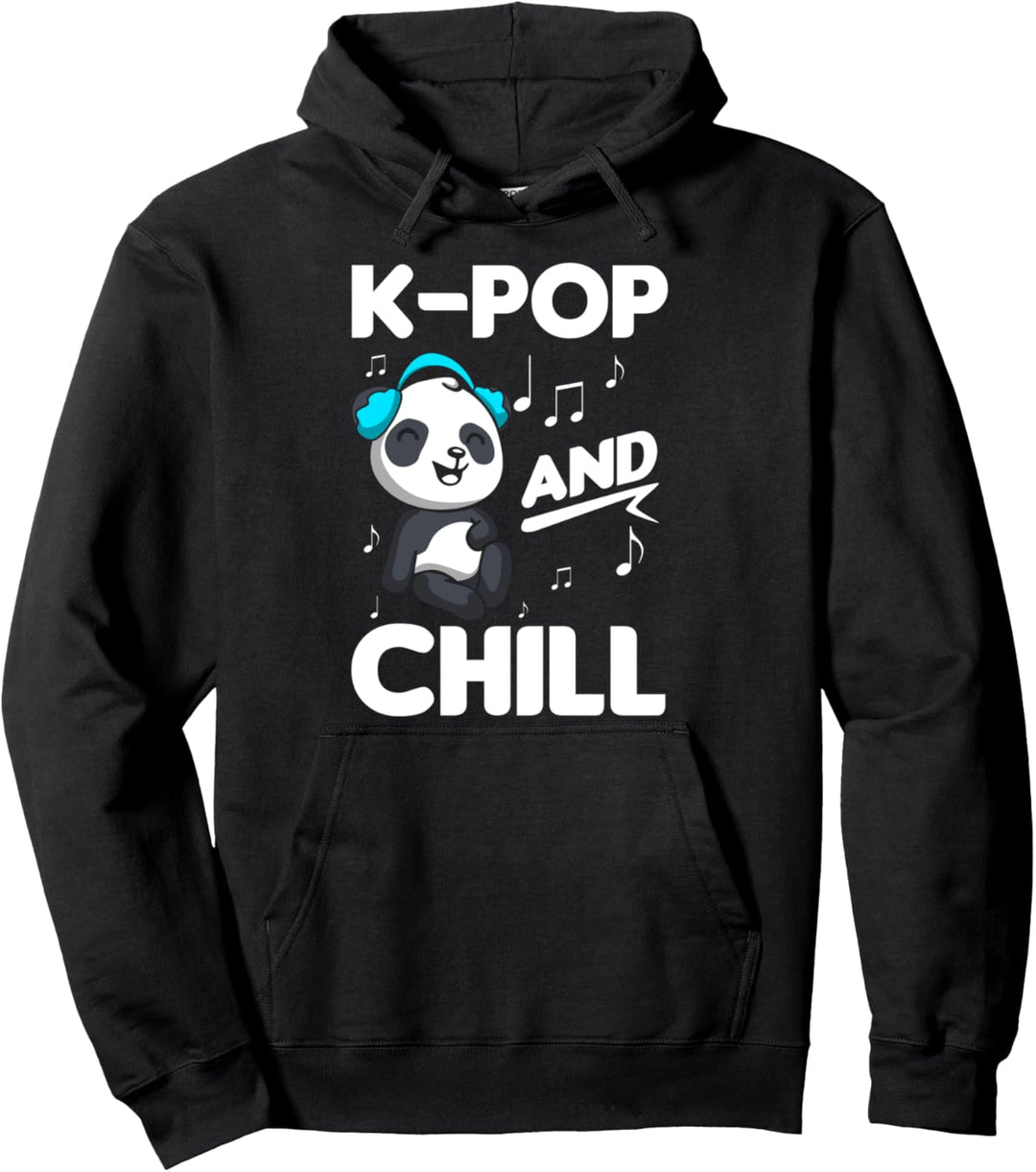 Niedlicher Panda - K-Pop und Chill - Musik Pullover Hoodie
