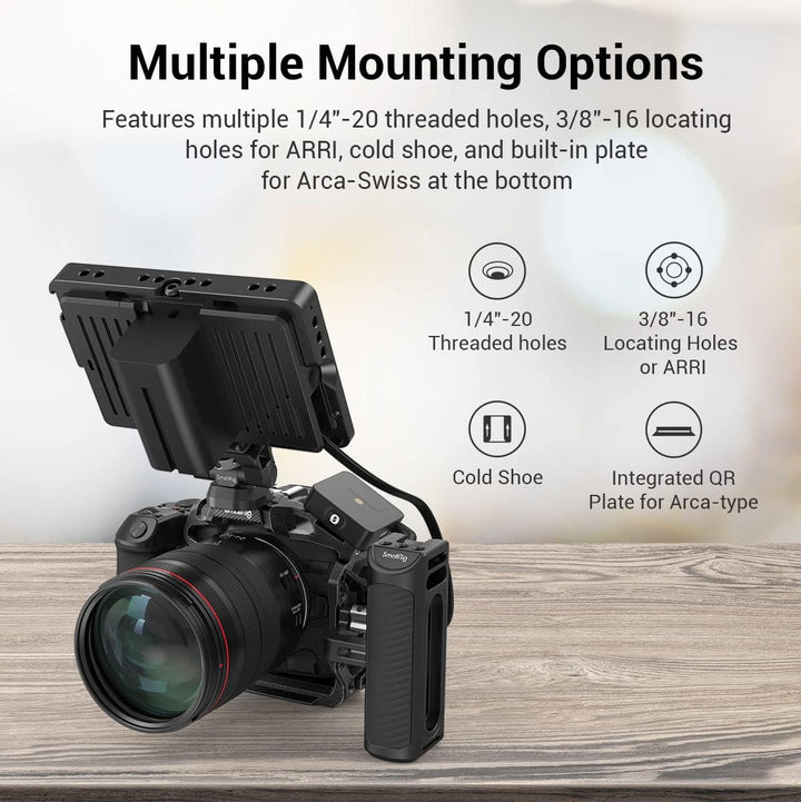 SMALLRIG Camera Cage R5 & R5 C & R6 Halbkäfig, Kamerakäfig mit Kabelklemme für Canon R5 & R5 C & R6-