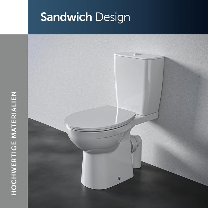 Ideal Standard Original WC-Sitz für handelsübliche Toiletten mit Absenkautomatik – Universal Design