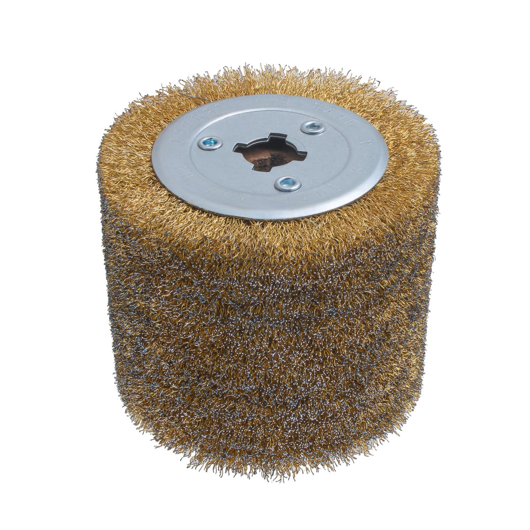 Schleifwalze Bürste 1 Stück, 120 x 100 x 19mm Zeichendraht-Rad, Drahtziehradbürste, Schleifbürsten,