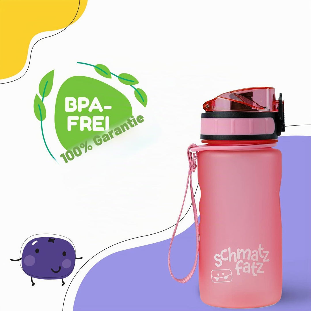 schmatzfatz Klarstein Sportflasche, Sport-Wasserflasche, hält kaltes Wasser, Trinkflasche für Erwach