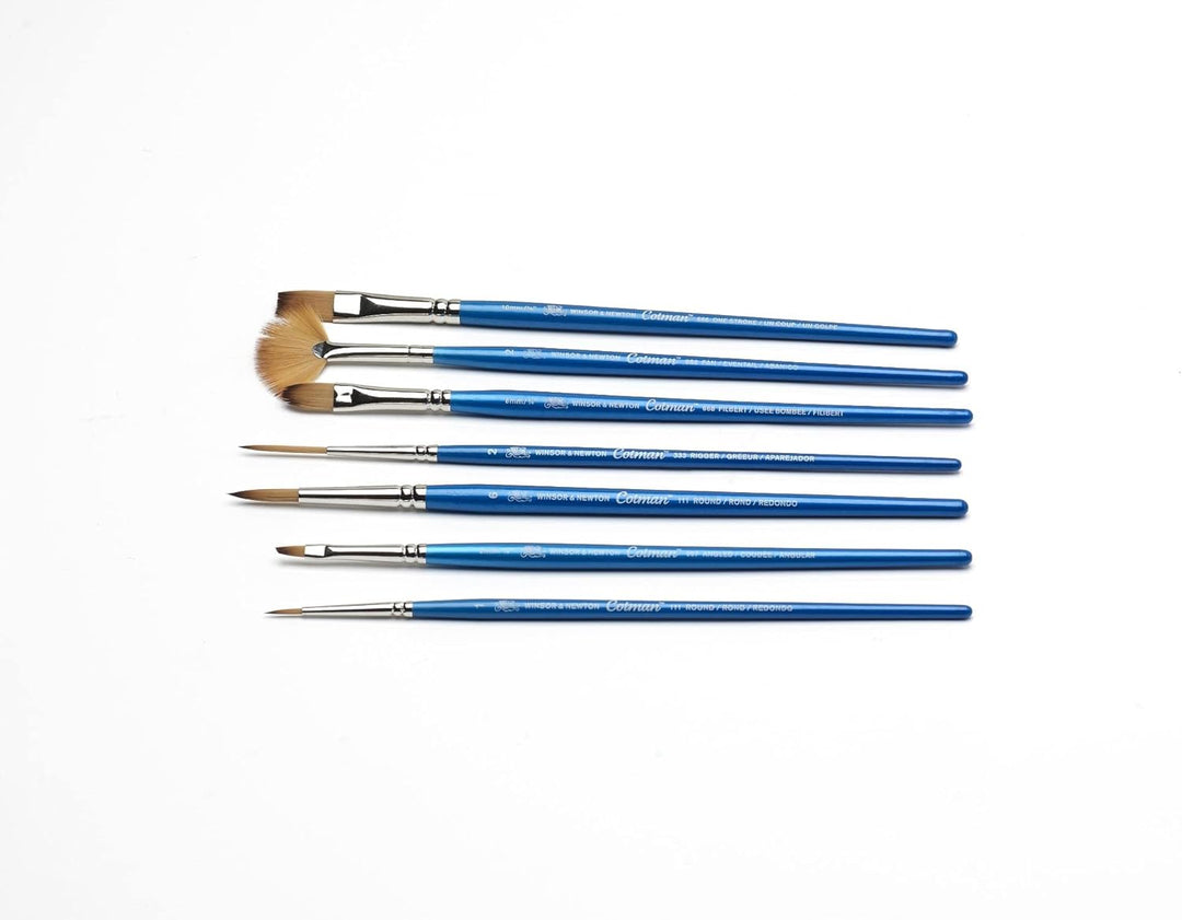 Winsor & Newton "Cotman Pinsel Kurzer Griff (7 Stück) Pack Of 7, Pack Of 7