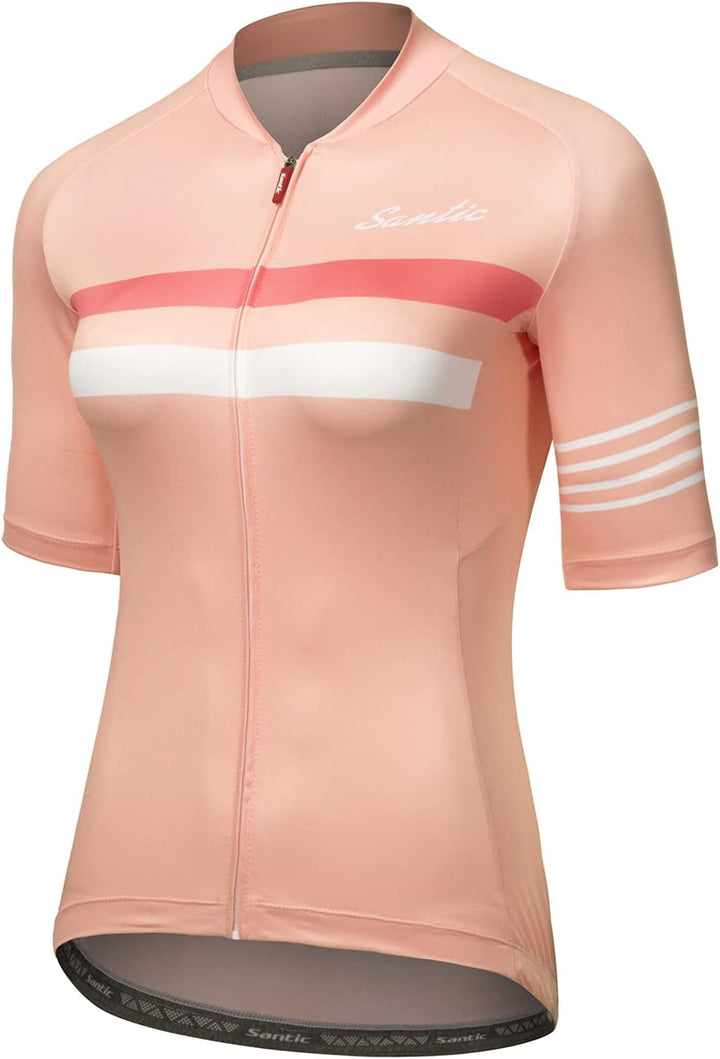 Santic Fahrradtrikot Damen Langarm Radtrikot Damen Fahrradshirt/Radshirt/Bikeshirt MTB mit Taschen X