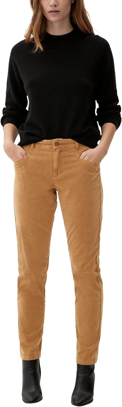 s.Oliver Damen Cord-Chino aus Baumwollstretch 32W / 28L Braun 8469, 32W / 30L