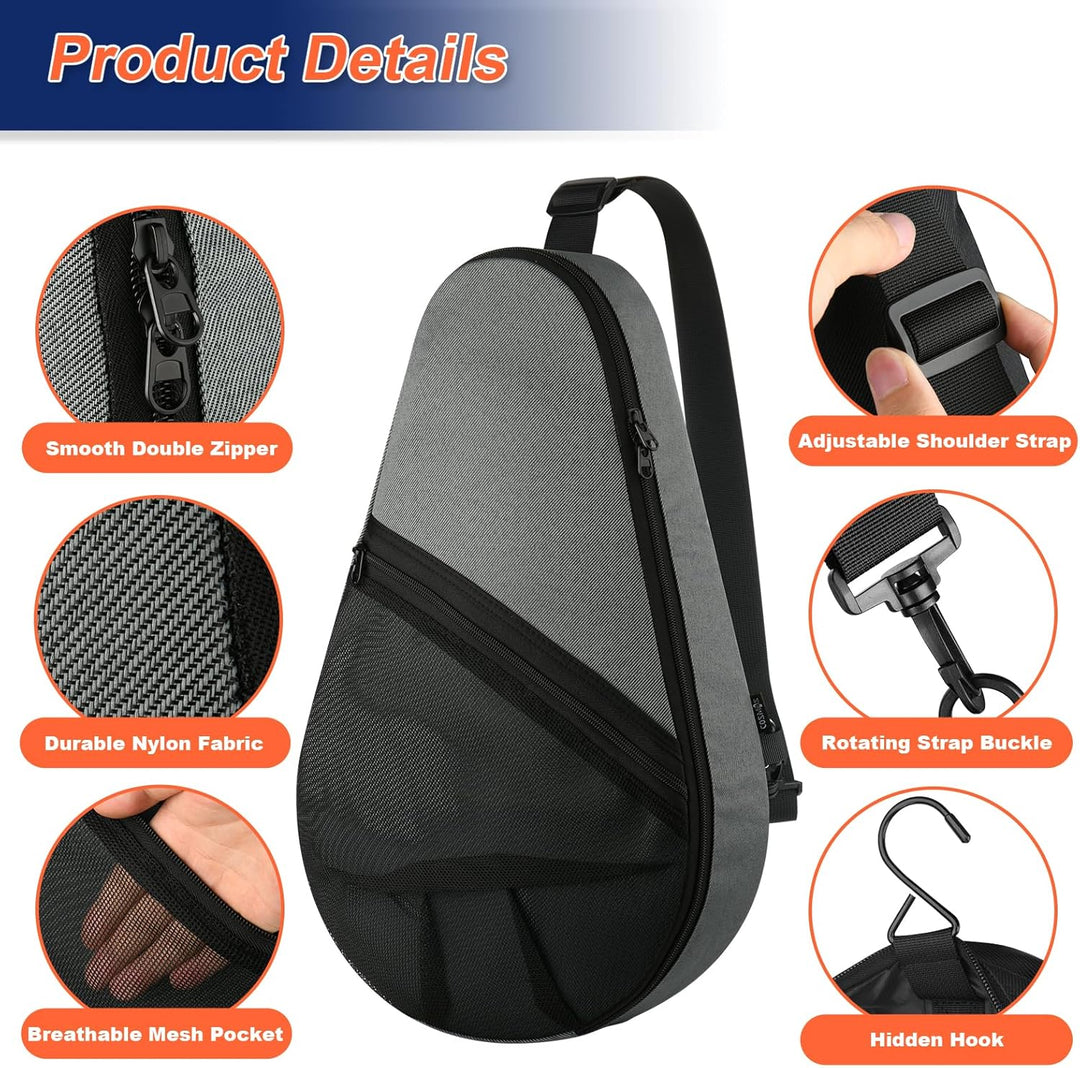 Cosmos Padelschlägertasche Pickleball Paddelschlinge Rucksack Padelschläger Aufbewahrungstasche Pade