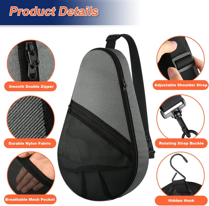 Cosmos Padelschlägertasche Pickleball Paddelschlinge Rucksack Padelschläger Aufbewahrungstasche Pade