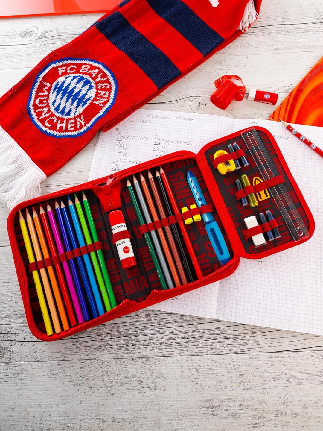 FC Bayern München Federmäppchen | Schulmäppchen | Kinder | Rot-Weiss