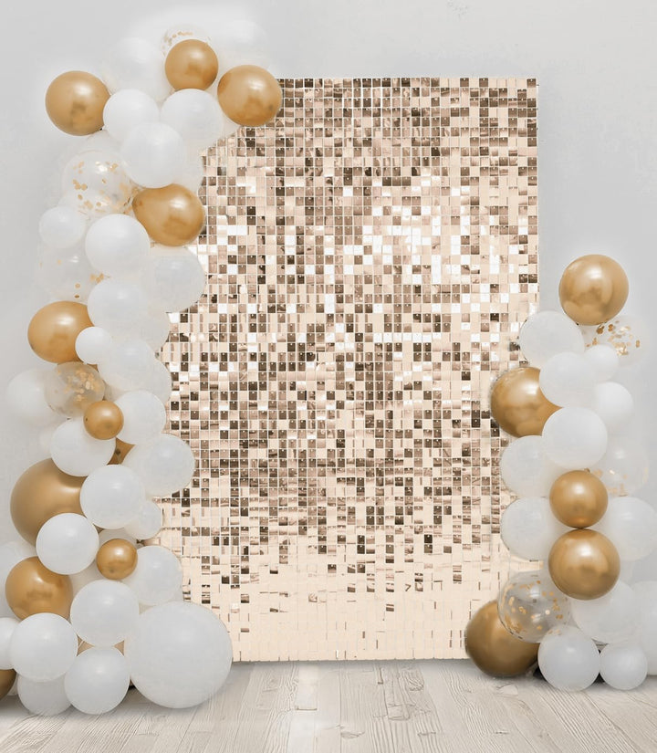 Kate Schimmernde Wand Hintergrund Champagner Gold Quadratisch Pailletten Glitzer Foto Hintergrund Pa