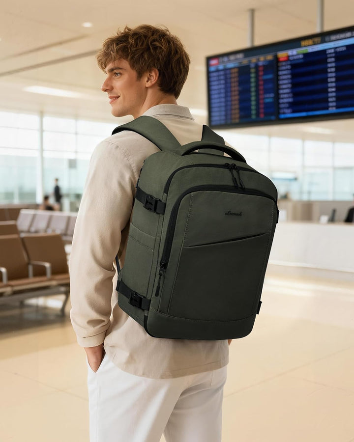LOVEVOOK Ryanair Handgepäck 40x30x20, Rucksack Handgepäck Flugzeug Herren für 14 Zoll Laptop, 24L Kl