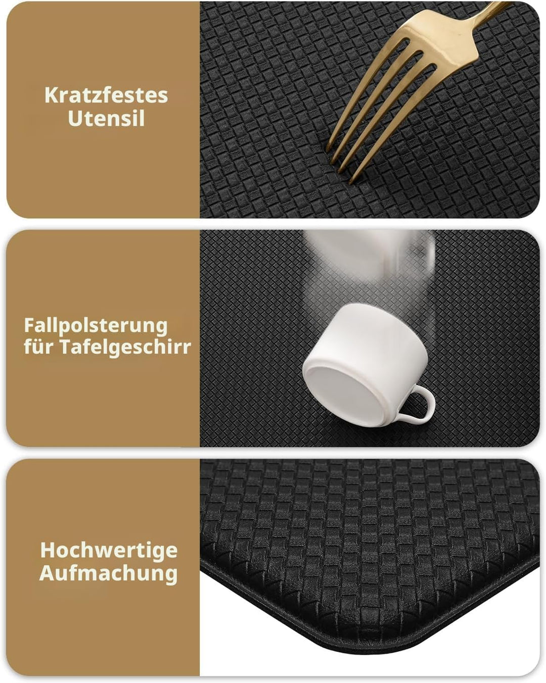 Color G Küchenläufer 2 Stück, küchenteppich waschbar rutschfest, Teppich küche mit Ölfest und Wasser