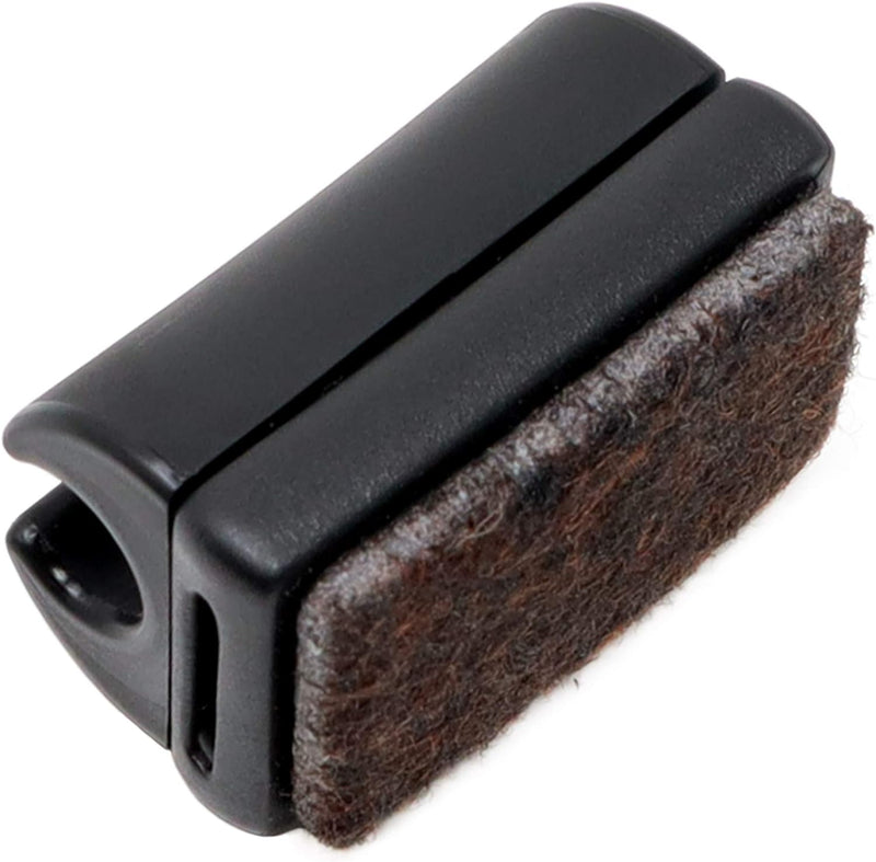Adsamm® / 32 x Klemmschalengleiter mit Filz/Schwarz/ø 6-7 mm/Rund/Schalengleiter mit austauschbarem
