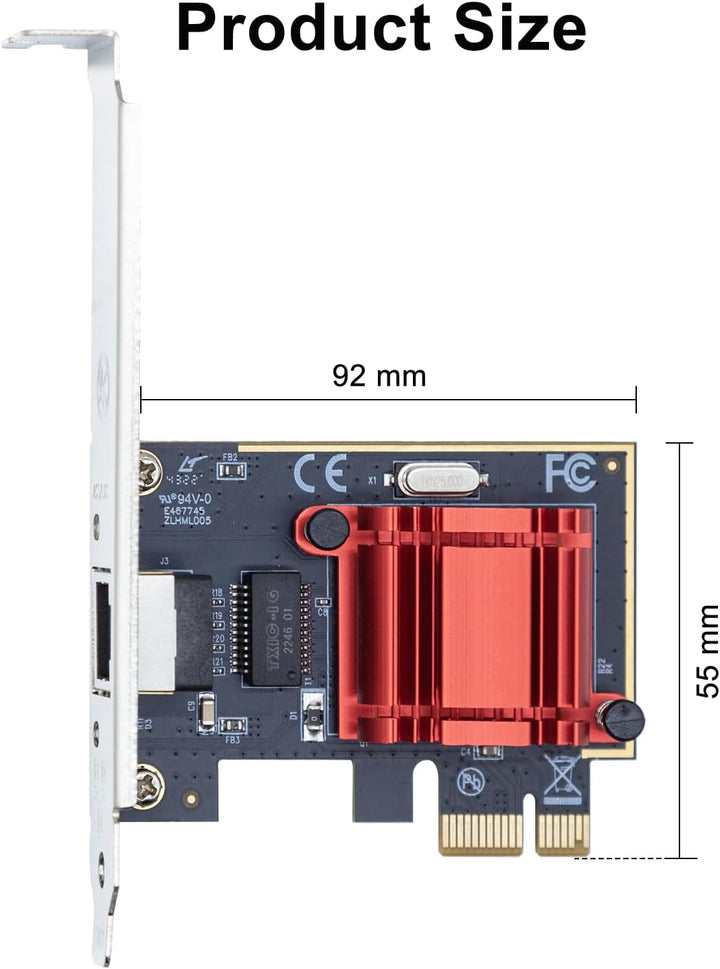 ipolex 1.25G Ethernet-Netzwerkkarte, 1x RJ45+ Port, 10GbE NIC im Vergleich zu Intel i210-T1, unterst