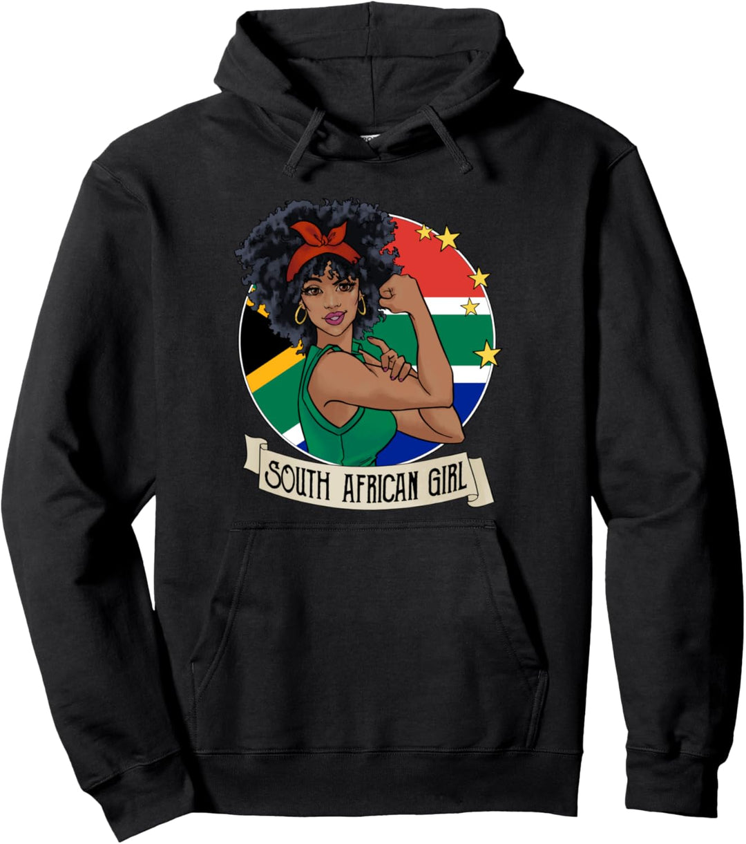 Südafrikanisches Mädchen Südafrika Pullover Hoodie