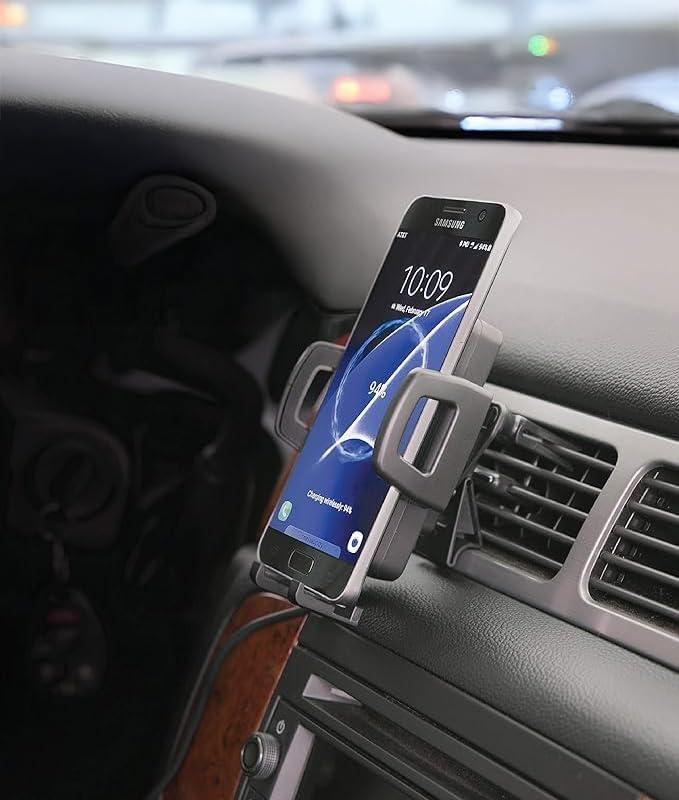 Scosche MagicMount - Kabelloses KFZ-Ladegerät & Einstellbare Halterung für QI-fähige Smartphones, iP