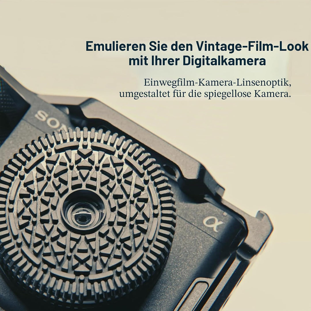 Original Retropia Einweg-Kameraobjektiv – unbegrenzte Sofortfotos im Film-Look – Pancake-Objektiv, 3