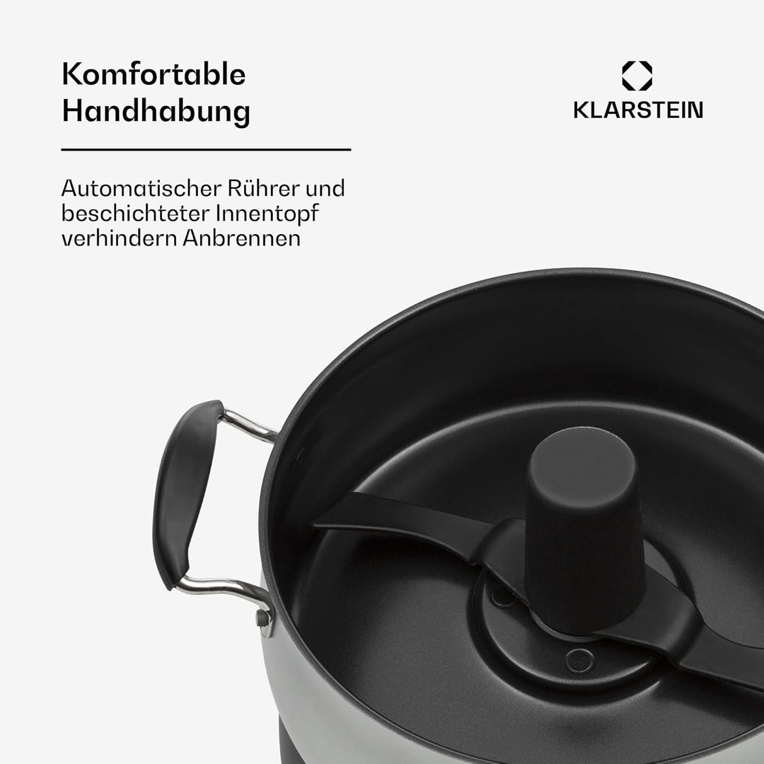 Klarstein Jam Session Marmeladen- und Geleekocher, 1000W, 2 Automatikprogramme, einstellbare Kochzei