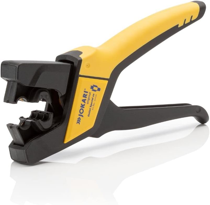 JOKARI®original Abisolierzange Outlet Special 20 für einen Fensterschnitt im Kabel, Art.Nr. 20220